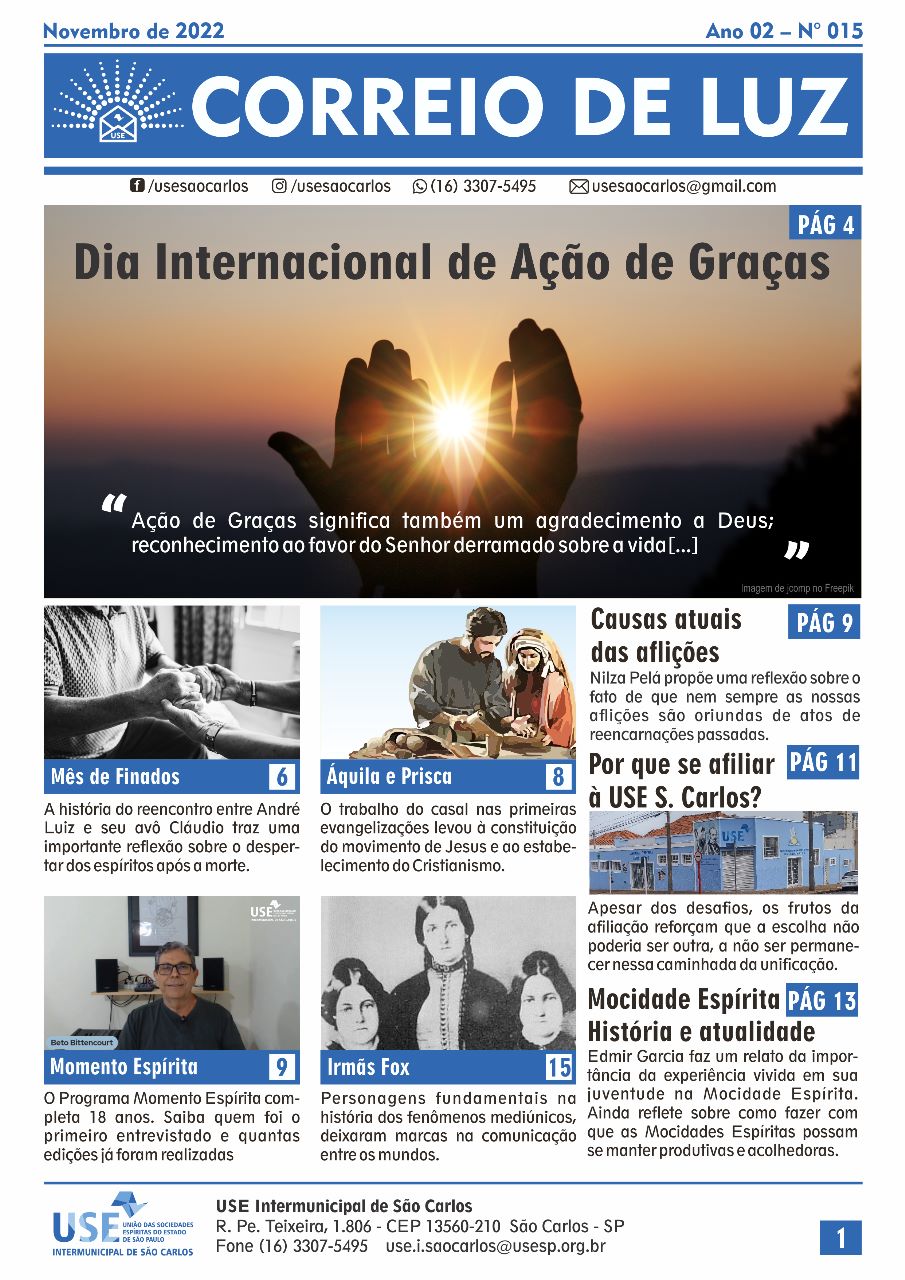 Jornal Correio de Luz – Ano 02 – Nº 15 – novembro de 2022