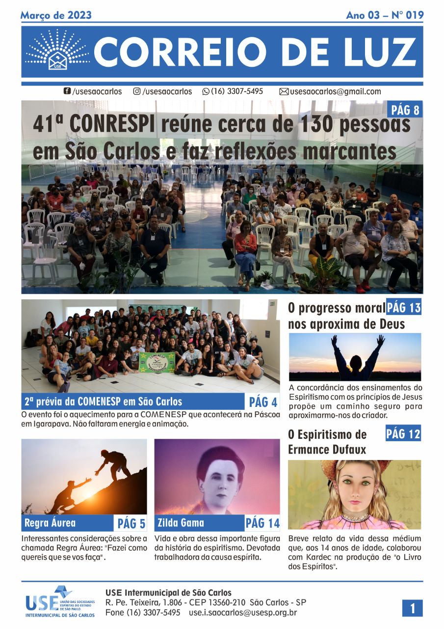 Jornal Correio de Luz – Ano 03 – Nº 19 – março de 2023