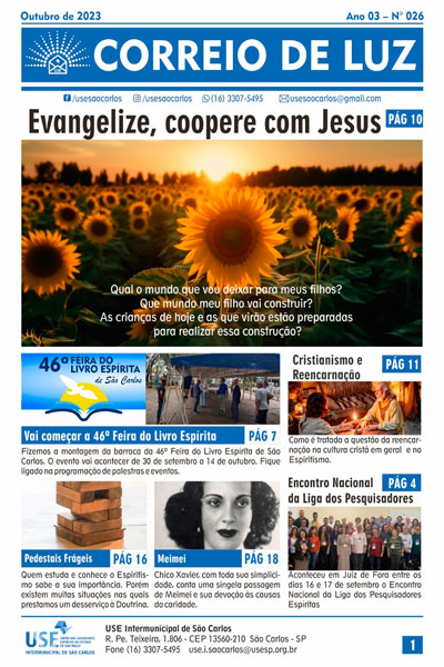 Jornal Correio de Luz – Ano 03 – Nº 26 – outubro de 2023