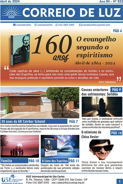 Jornal Correio de Luz – Ano 04 – Nº 32 – abril de 2024