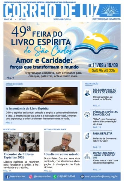 Jornal Correio de Luz – Ano 06 – Nº 61 – setembro de 2026 Jornal Correio de Luz - Ano 06 - Nº 61 - setembro de 2026
