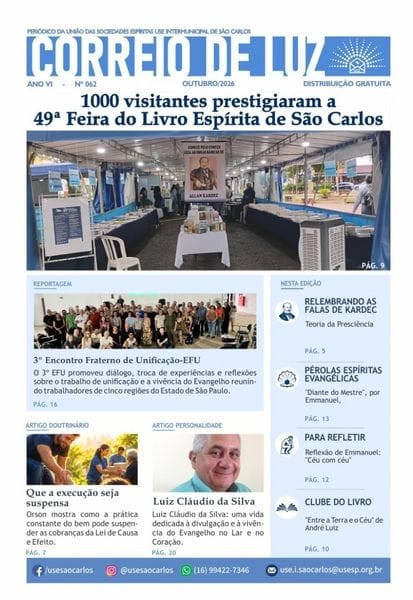 Jornal Correio de Luz – Ano 06 – Nº 62 – outubro de 2026 Jornal Correio de Luz - Ano 06 - Nº 62 - outubro de 2026